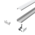 2m White, Surface Mounted 7mm LED Profile, With Frosted Cover