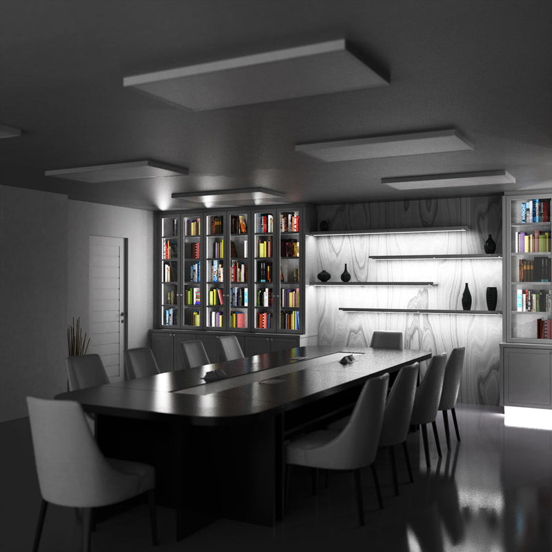2m, White 15mm LED Aluminium Profile With Frosted Cover