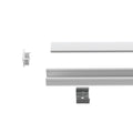 2m, White 15mm LED Aluminium Profile With Frosted Cover
