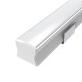 2m, White 15mm LED Aluminium Profile With Frosted Cover
