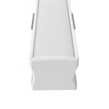 2m, White 15mm LED Aluminium Profile With Frosted Cover