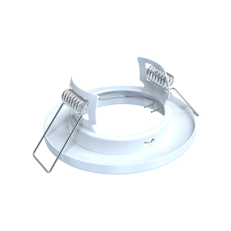 push fit clips of a white downlight