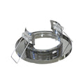 side view of a polished chrome bezel