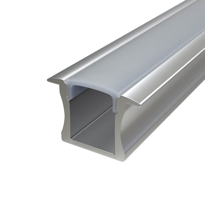 2m Recessed Mounted Aluminium LED Profile (Extrusion)