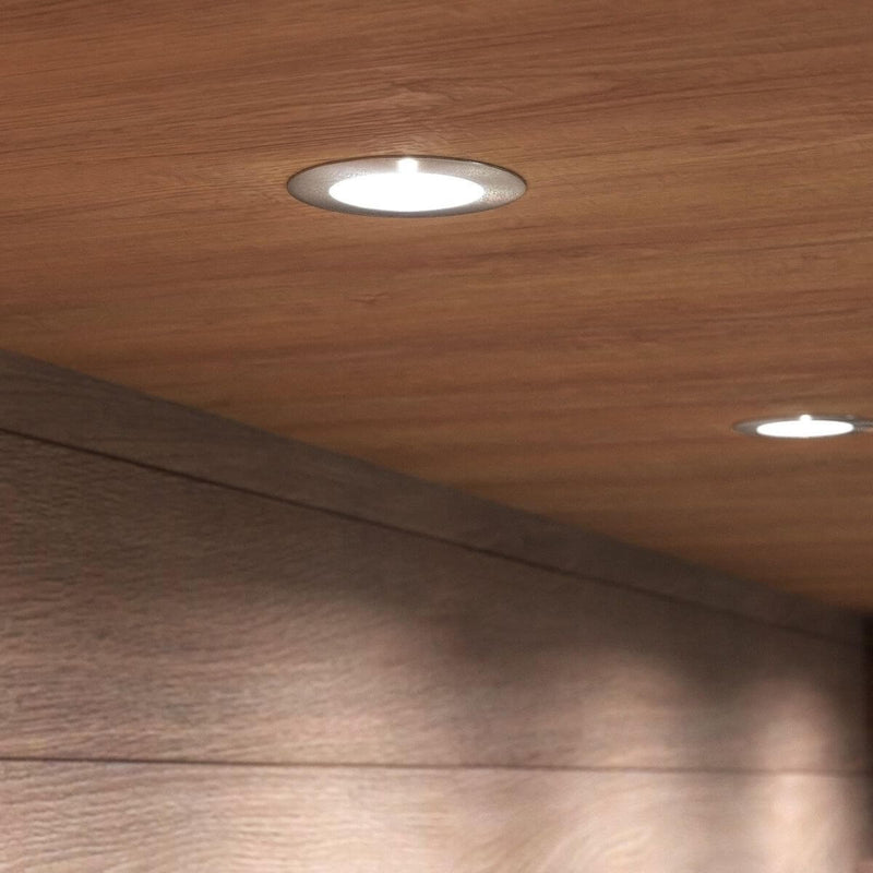 Pack of 5 - High Brightness, Recessed LED Under Cabinet Lights & 15w Driver
