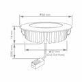 Pack of 5 - High Brightness, Recessed LED Under Cabinet Lights & 15w Driver