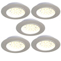 5 Pack - Recessed LED Under Cabinet Lights - Cool White or Warm White