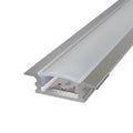 2m Long, Shallow 7mm Recessed LED Aluminium Profile