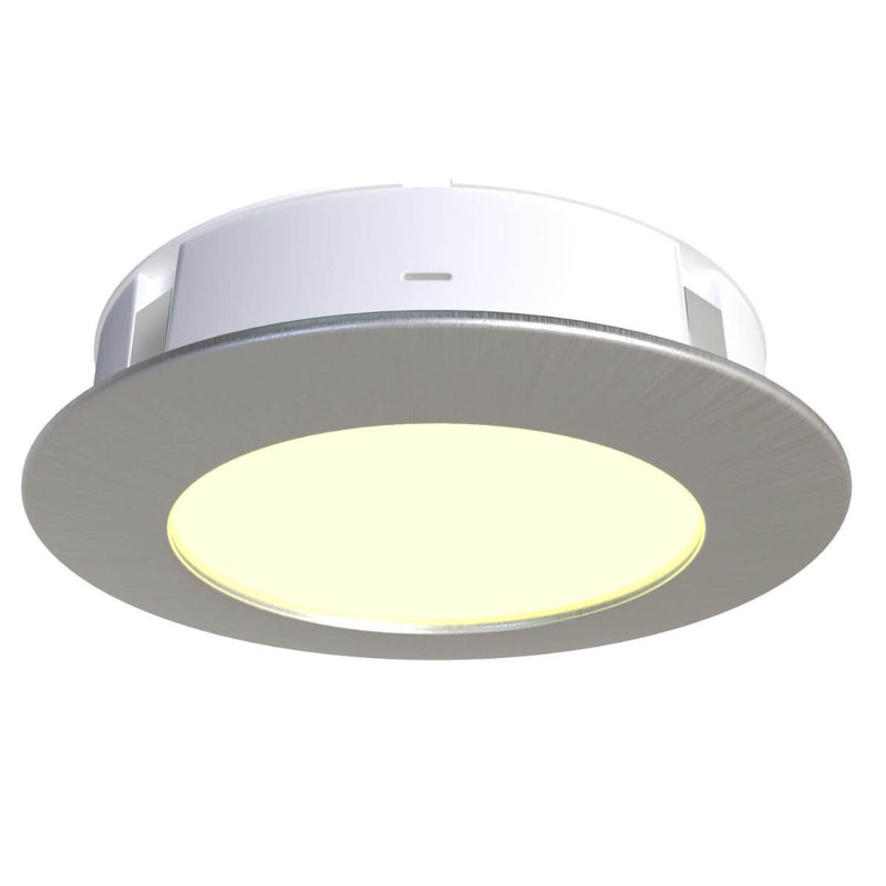 Simple Lighting's Mains Powered Brushed Chrome Surface/Recessed Mounted Under-Cabinet Light Warm White