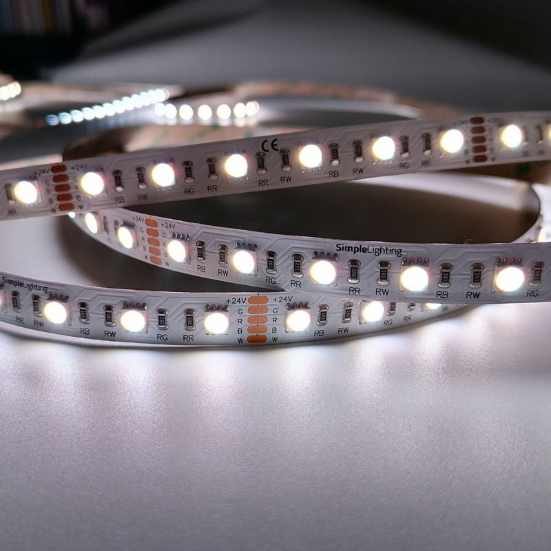LED tape with white lights
