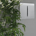 mounted 1 gang light switch in silver