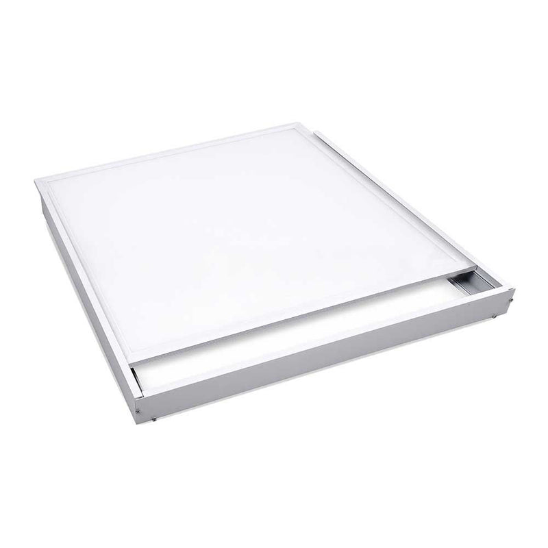 showing panel being inserted into a frame