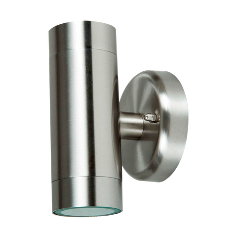 A close-up shot of the stainless steel wall mount on a white background.