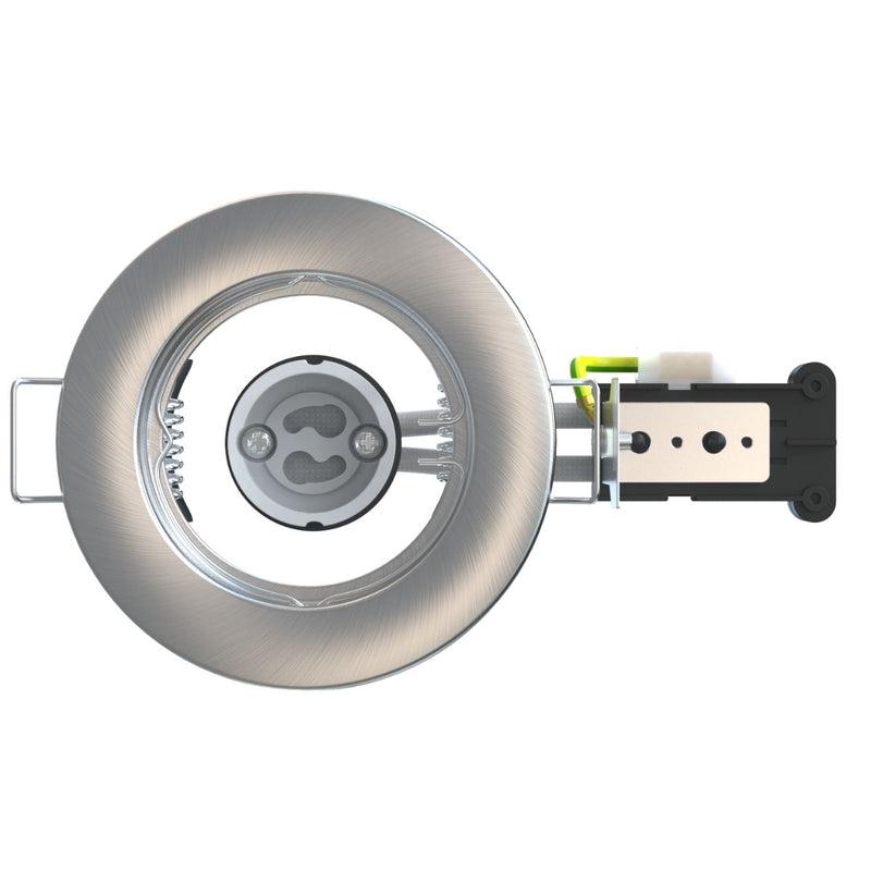 Close-up top view of a spotlight