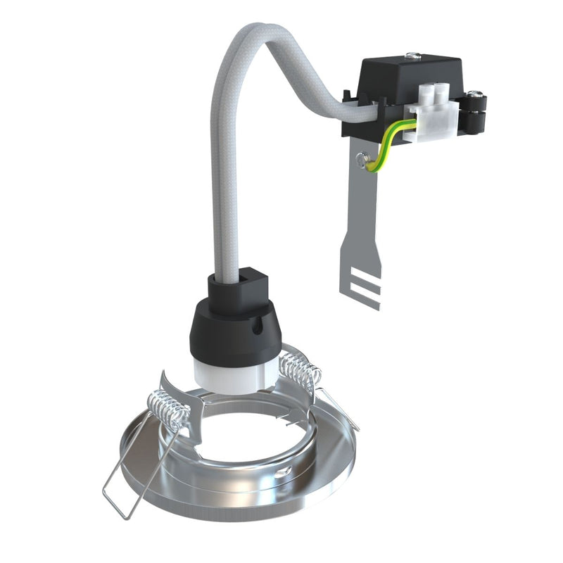 Close-up on the parts of a spotlight