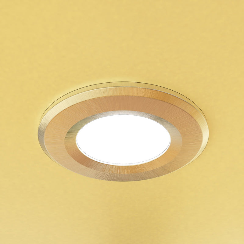 mounted satin nickel fire rated LED downlight