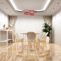 dining room with red CCT fire-rated LED downlights