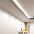 dining room with mounted charcoal grey CCT fixed LED downlights
