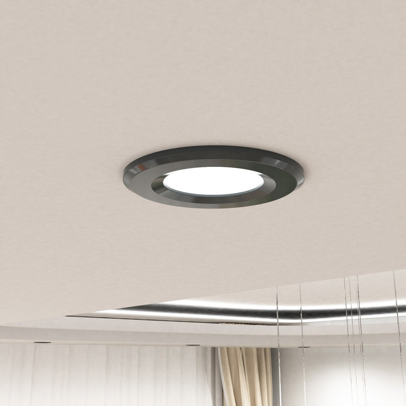 mounted charcoal grey CCT fixed LED downlight
