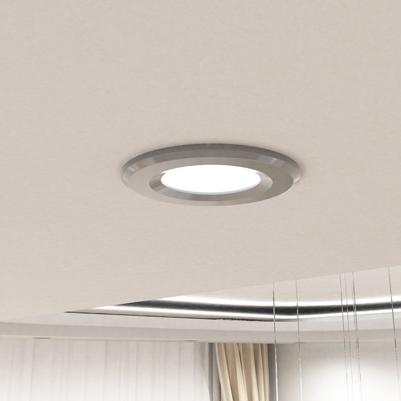 mounted light grey fire rated LED downlight