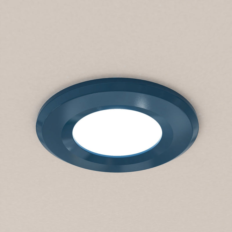 mounted blue fire rated LED downlight