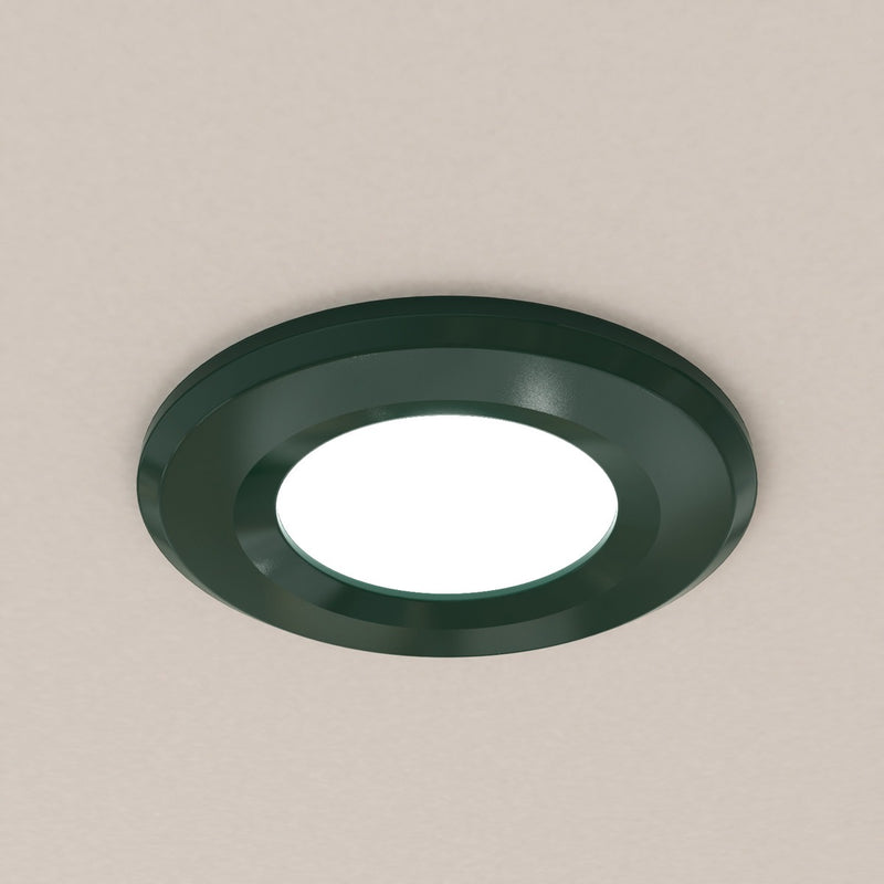 mounted green fire-rated LED downlight