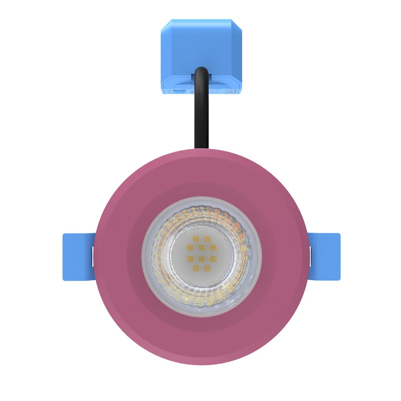 pink fire rated LED downlight