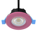 pink CCT fire-rated LED downlights