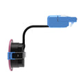 side of a pink fire rated LED downlight