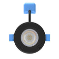 black fire-rated LED downlight