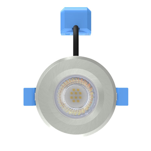 satin nickel fire rated LEd downlight