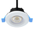 white CCT fire-rated LED downlights