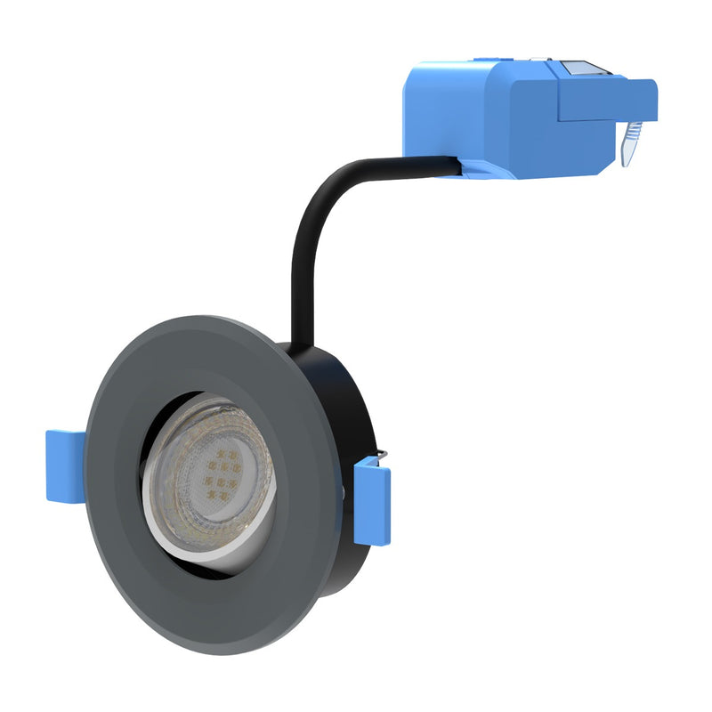charcoal grey tilt downlight