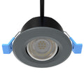 charcoal grey tilt downlight