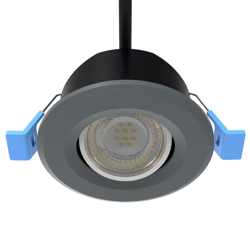 charcoal grey tilt downlight
