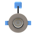 top of a light grey tilt CCT downlight