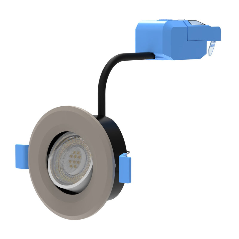 light grey tilt downlight