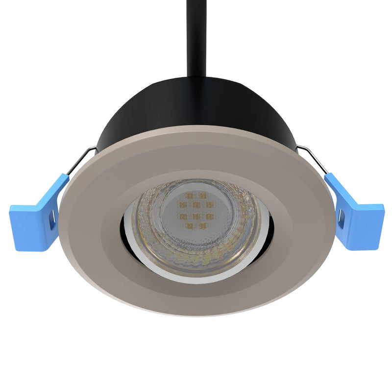 light grey tilt downlight
