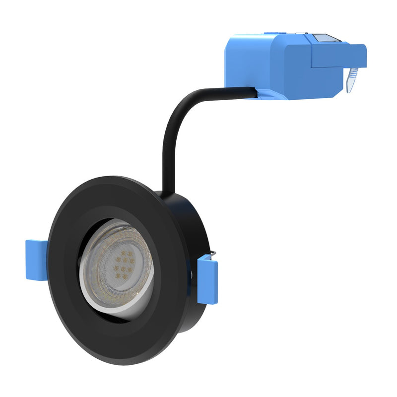 black tilt downlight