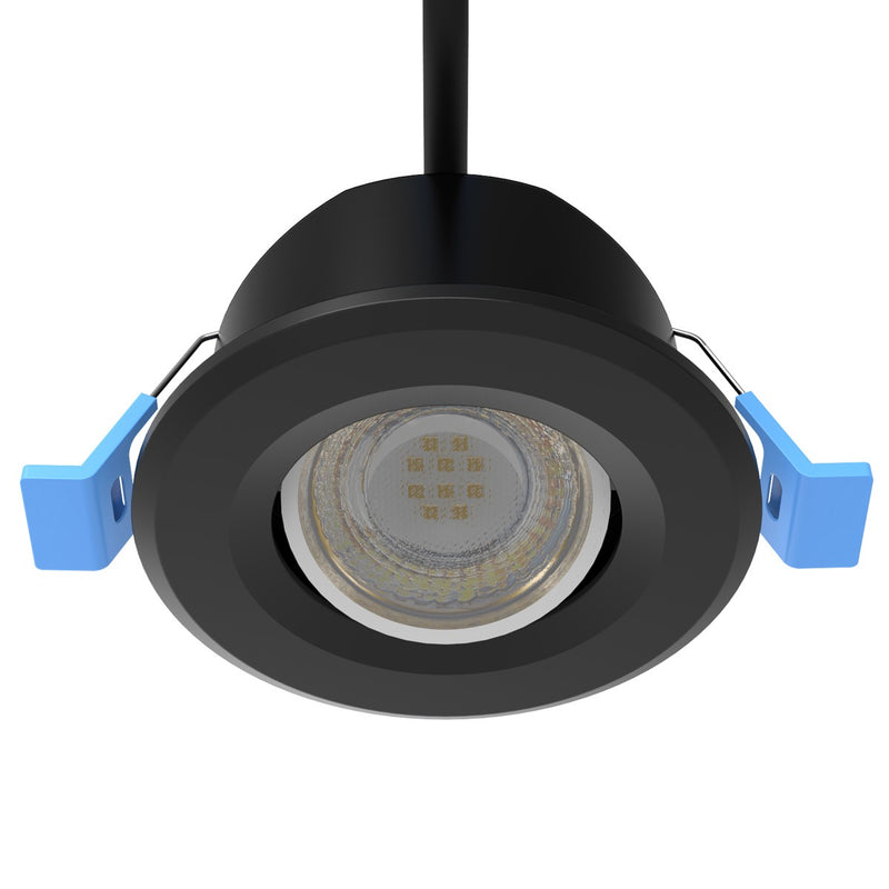 black tilt downlight