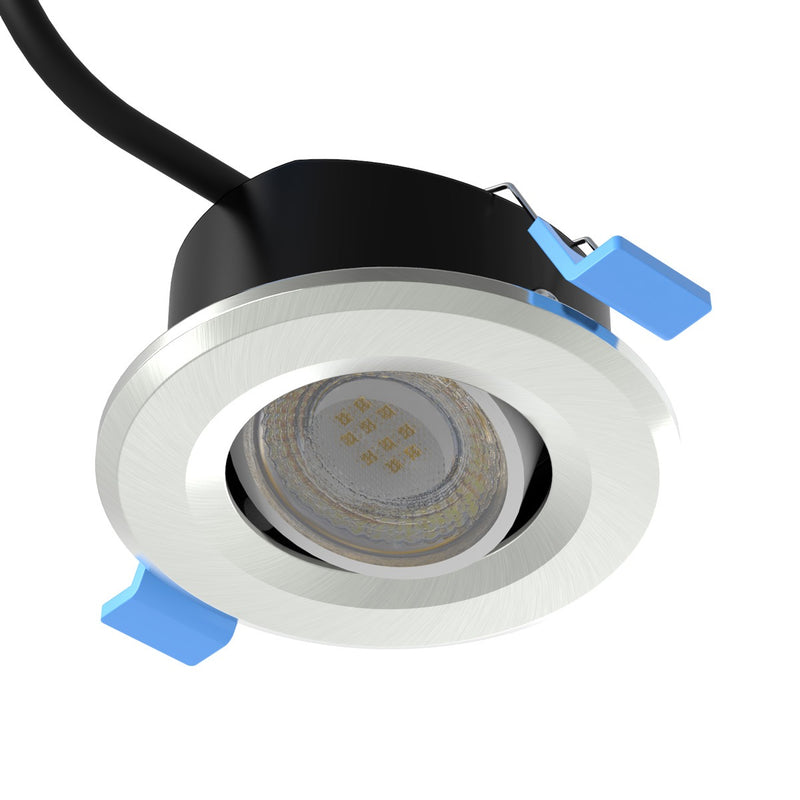 satin nickel tilt downlight