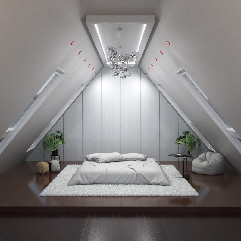 mounted red tilt downlights