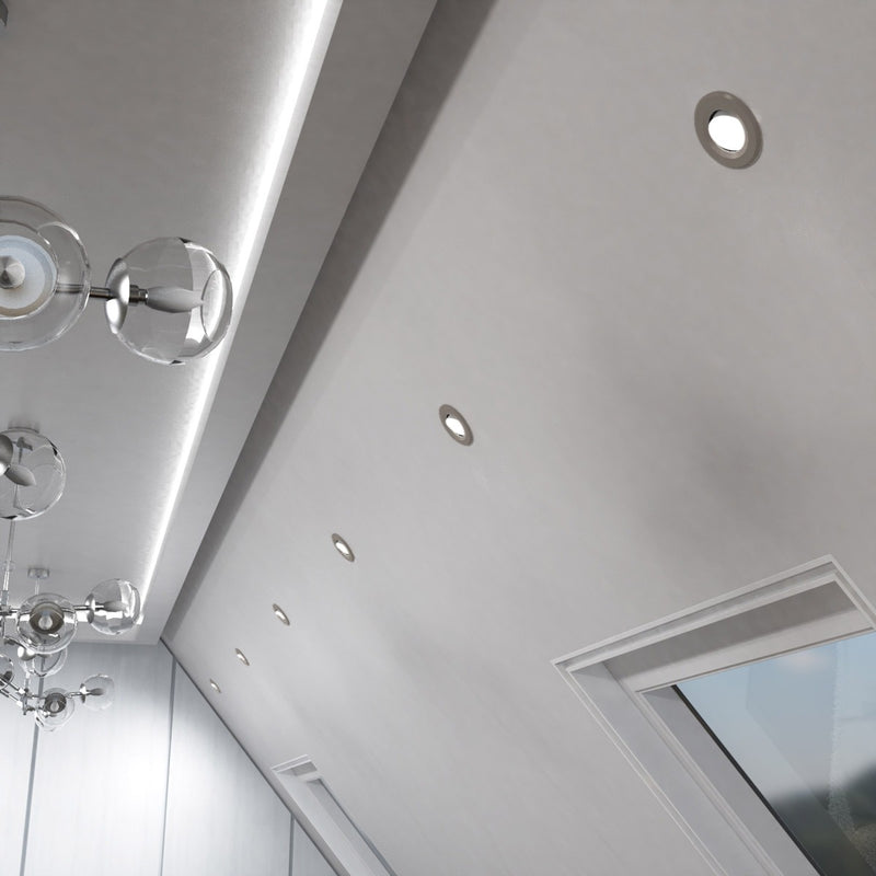 mounted light grey tilt downlights
