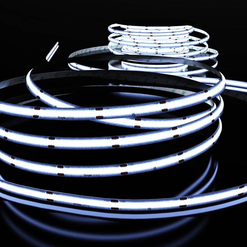 full shot of cool white LED COB strip