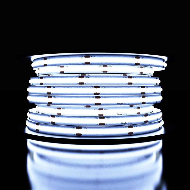 roll of cool white LED COB strip