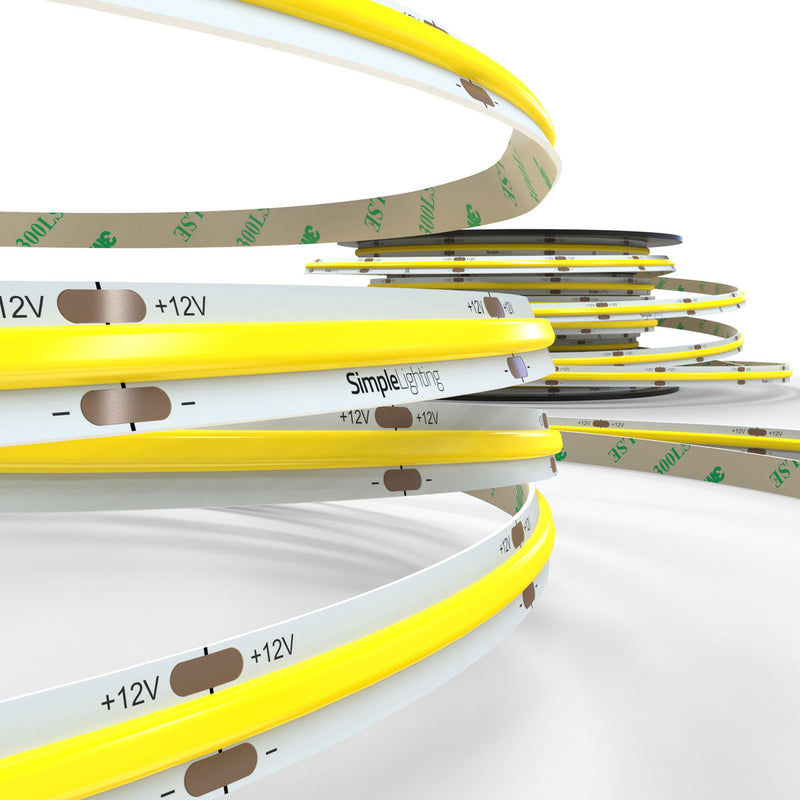 switched off COB strip light