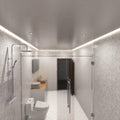 mid shot of a bathroom with natural LED COB strip lights