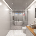 bathroom with natural LED COB strip lights