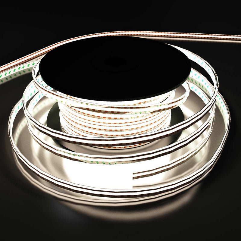 top of a Natural white light COB LED tape