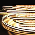 side of a warm white COB strip light